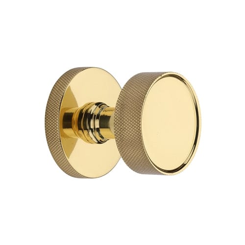 Heritage Brass Door Furniture Polished Brass / Mortice Knobs Heritage Brass Owen Knurled Knob on Knurled Concealed Base Polished Brass finish