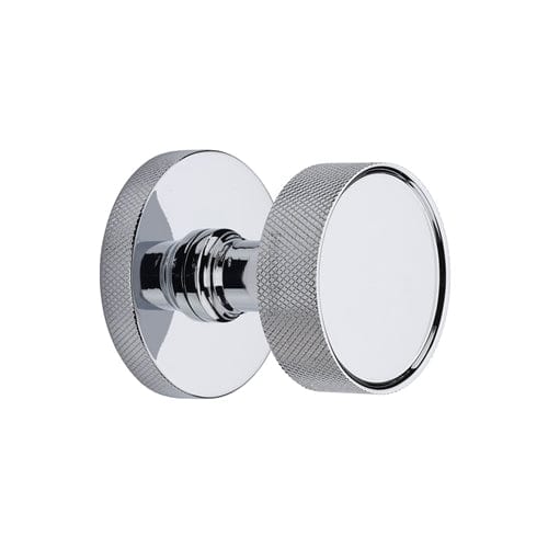 Heritage Brass Door Furniture Polished Chrome / Mortice Knobs Heritage Brass Owen Knurled Knob on Knurled Concealed Base Polished Chrome finish