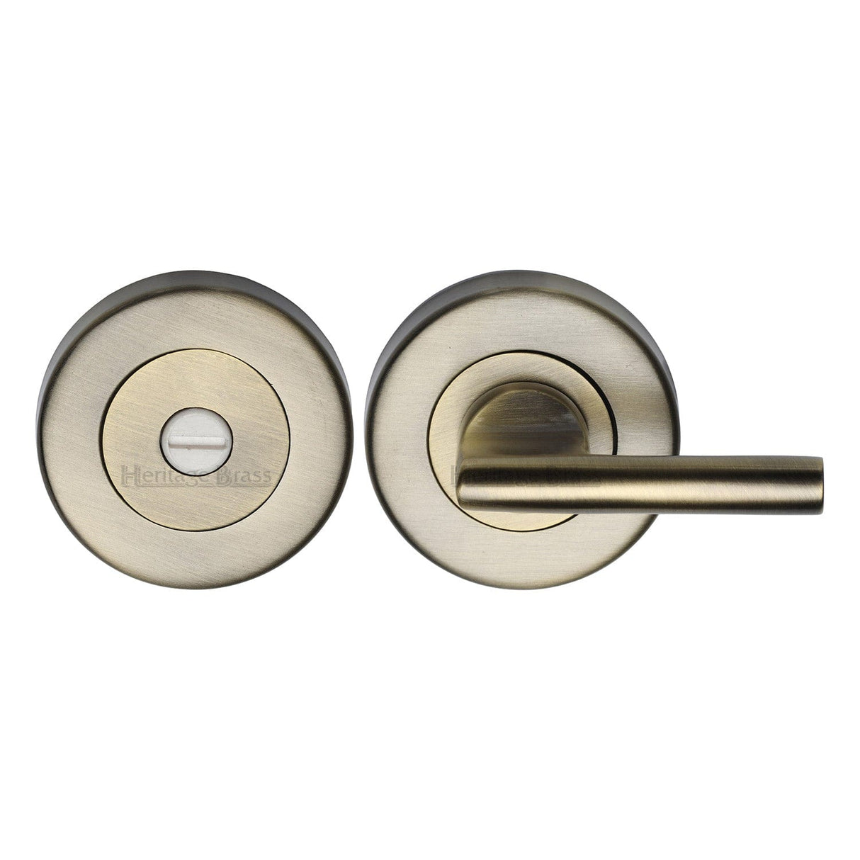 Heritage Brass Door Furniture Antique Brass / No Heritage Brass - Thumbturn & Emergency Release Antique Brass Finish