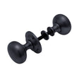 Heritage Brass Door Furniture Matt Black / Mortice Knobs Heritage Brass Victoria Rim Knob Matt Black finish