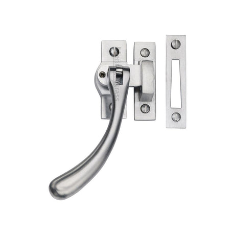 Heritage Brass Window Furniture Satin Chrome / Yes / Mortice & Hook Place Heritage Brass - Window Fastener Lockable Satin Chrome