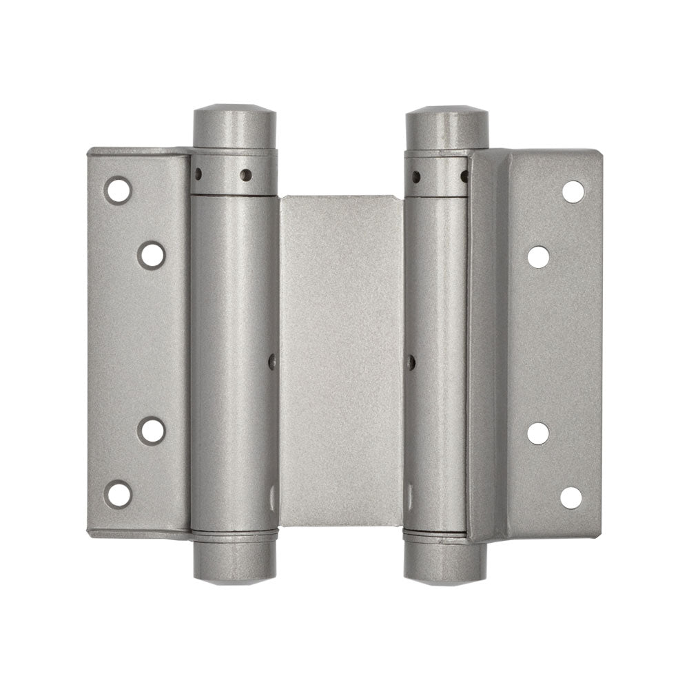 High quality image of Frelan - Double Action Steel Spring Hinges 102mm Grey Sku. HG3005-4GY