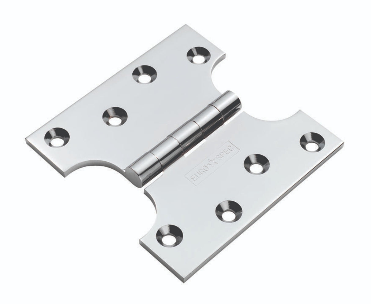 High quality image of Eurospec - Parliament Hinge 101 x 101mm - Polished Chrome | Sku. hin3424pc | Trade Door Handles.
