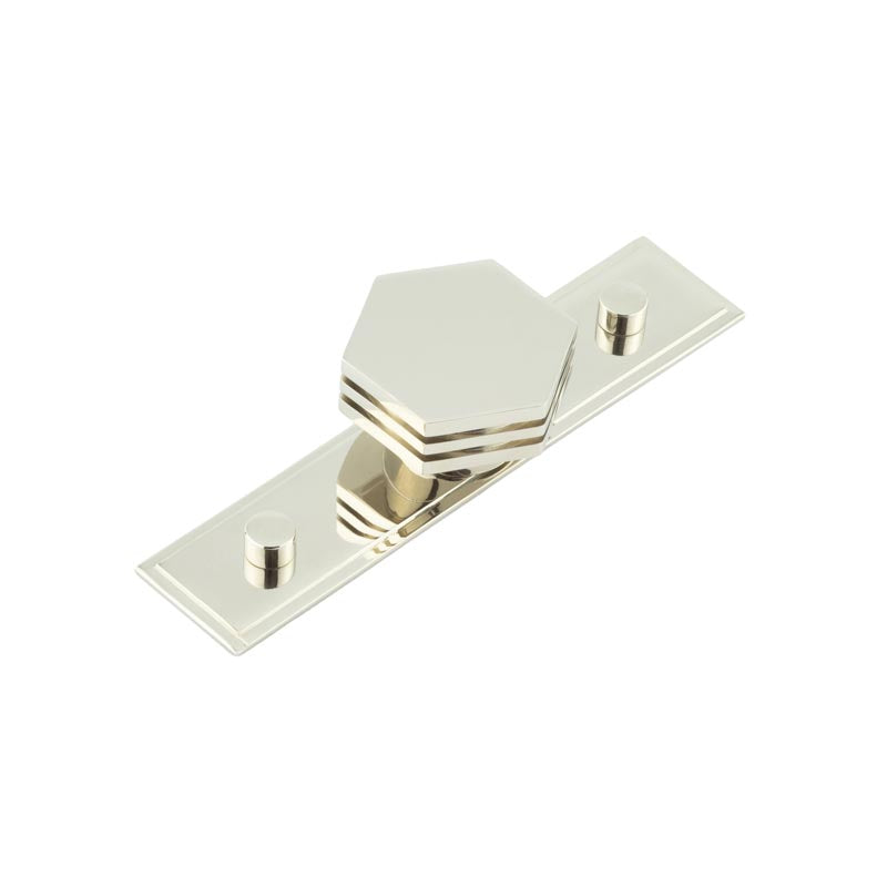 High quality image of Hoxton - Nile Cupboard Knobs 40mm Stepped Polished Nickel Sku. HOX-340PN-6090PN