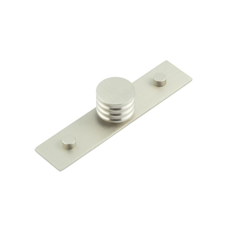 High quality image of Hoxton - Sturt Cupboard Knobs 30mm Plain Satin Nickel Sku. HOX-430SN-5090SN