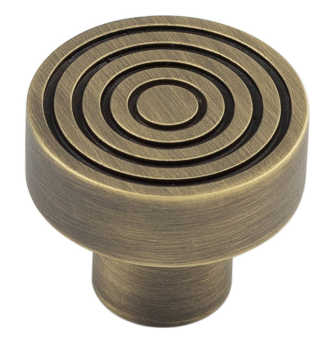 High quality image of Hoxton - Murray Cupboard Knobs 30mm Antique Brass Sku. HOX1130AB