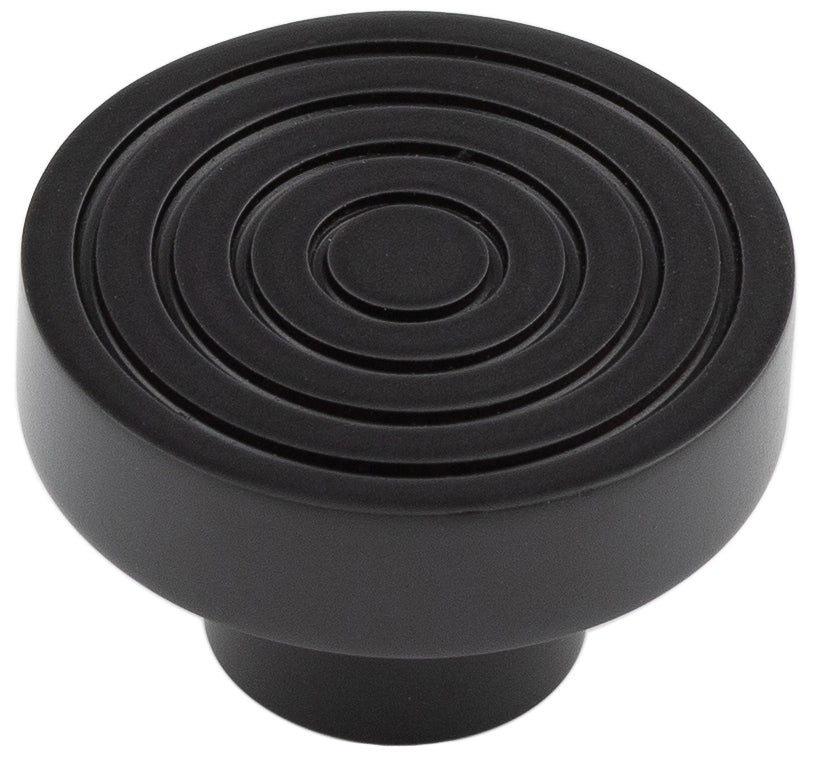 High quality image of Hoxton - Murray Cupboard Knobs 40mm Black Sku. HOX1140MB