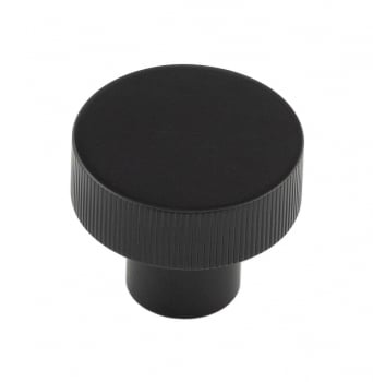 High quality image of Hoxton - Thaxted Cupboard Knobs 30mm Black Sku. HOX230MB