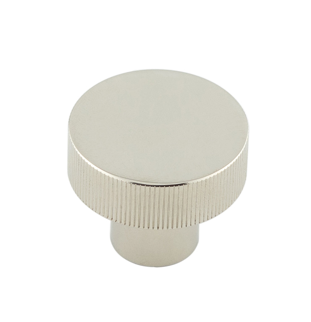 High quality image of Hoxton - Thaxted Cupboard Knobs 30mm Polished Nickel Sku. HOX230PN