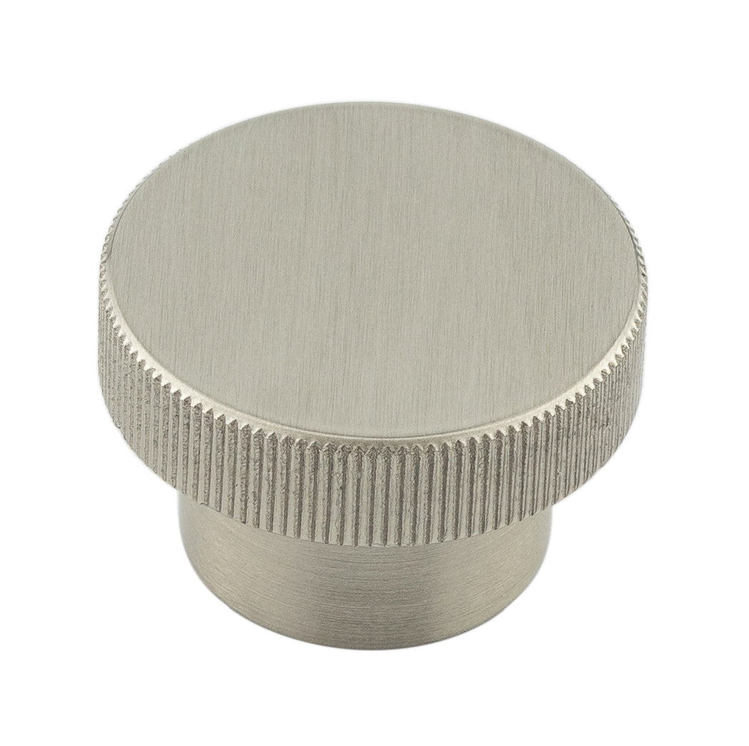 High quality image of Hoxton - Thaxted Cupboard Knobs 40mm Satin Nickel Sku. HOX240SN