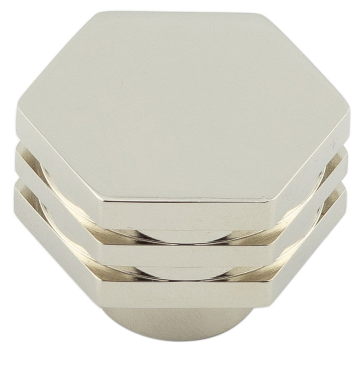 High quality image of Hoxton - Nile Cupboard Knobs 30mm Polished Nickel Sku. HOX330PN