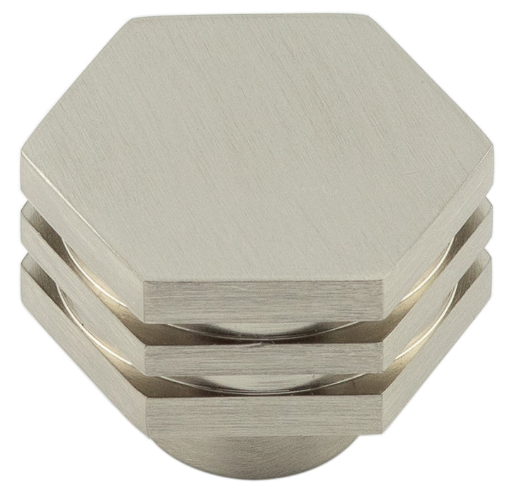 High quality image of Hoxton - Nile Cupboard Knobs 30mm Satin Nickel Sku. HOX330SN