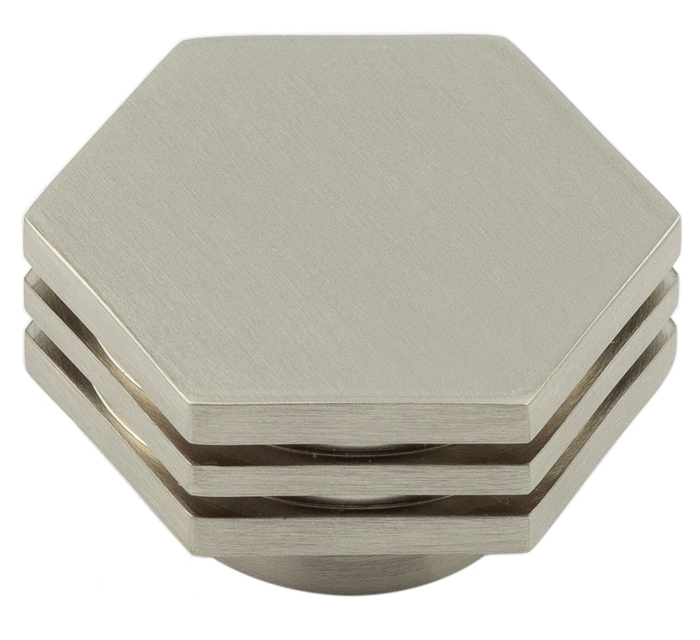 High quality image of Hoxton - Nile Cupboard Knobs 40mm Satin Nickel Sku. HOX340SN