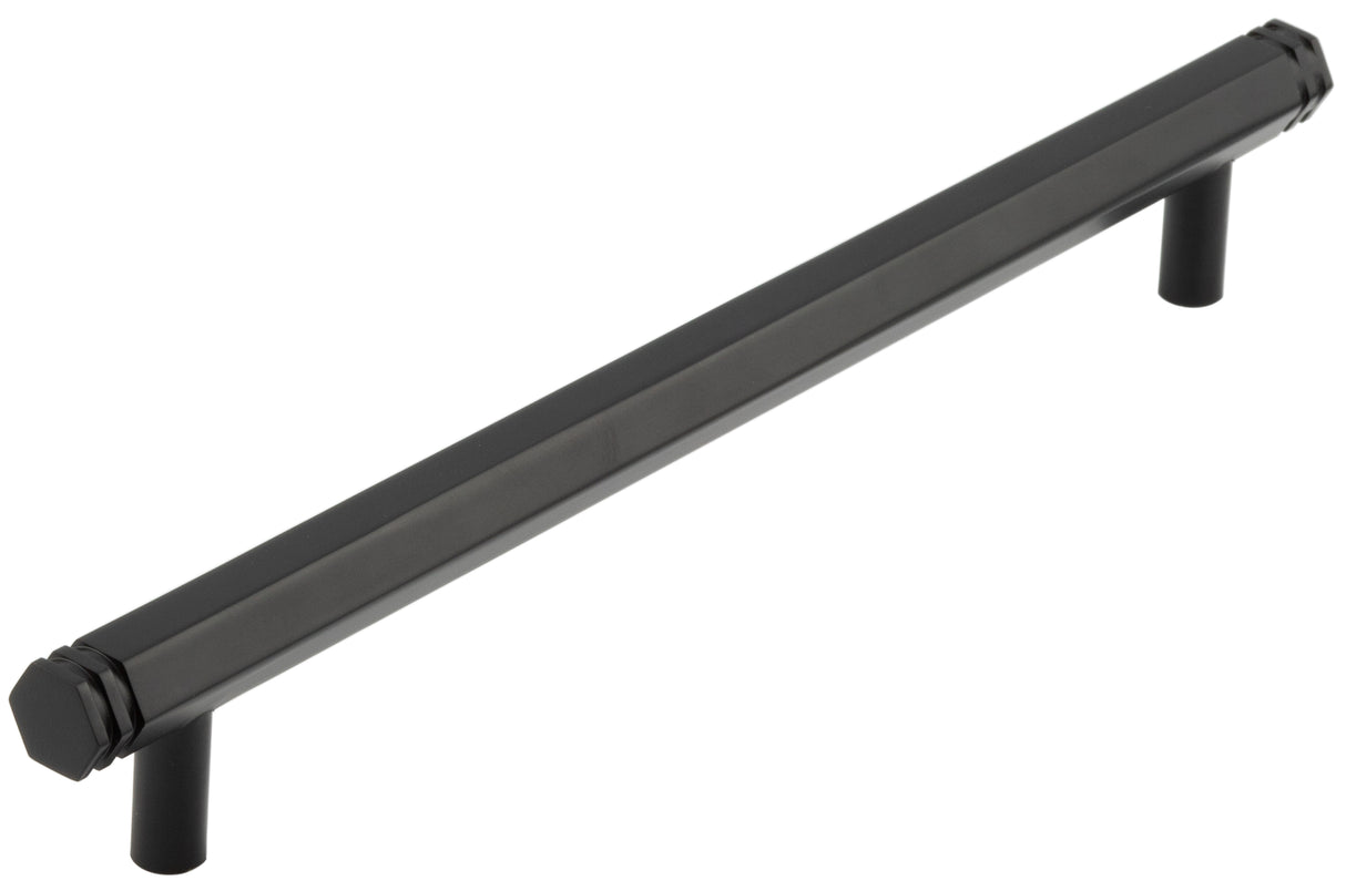High quality image of Hoxton - Nile Cabinet Handles 224mm Ctrs Black Sku. HOX360MB