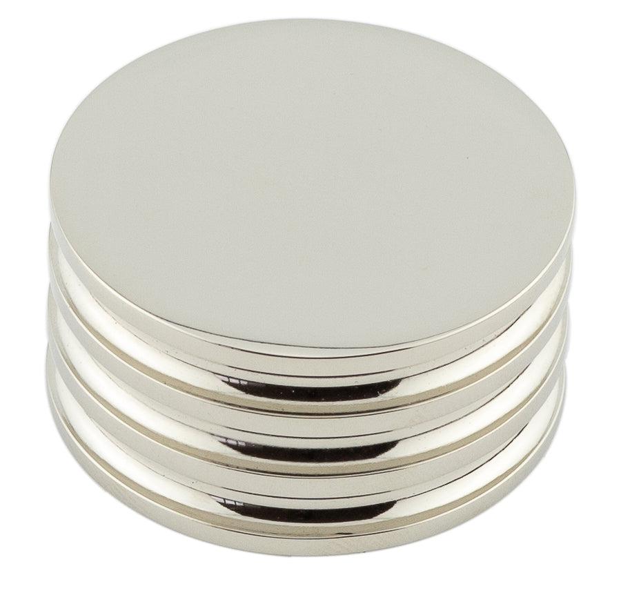 High quality image of Hoxton - Sturt Cupboard Knobs 40mm Polished Nickel Sku. HOX440PN
