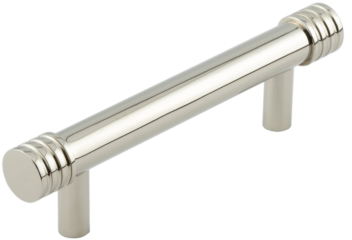 High quality image of Hoxton - Sturt Cabinet Handles 96mm Ctrs Polished Nickel Sku. HOX450PN