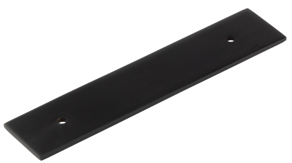 High quality image of Hoxton - Fanshaw Backplates for Cabinet Handles 140x30mm Black Sku. HOX5050MB