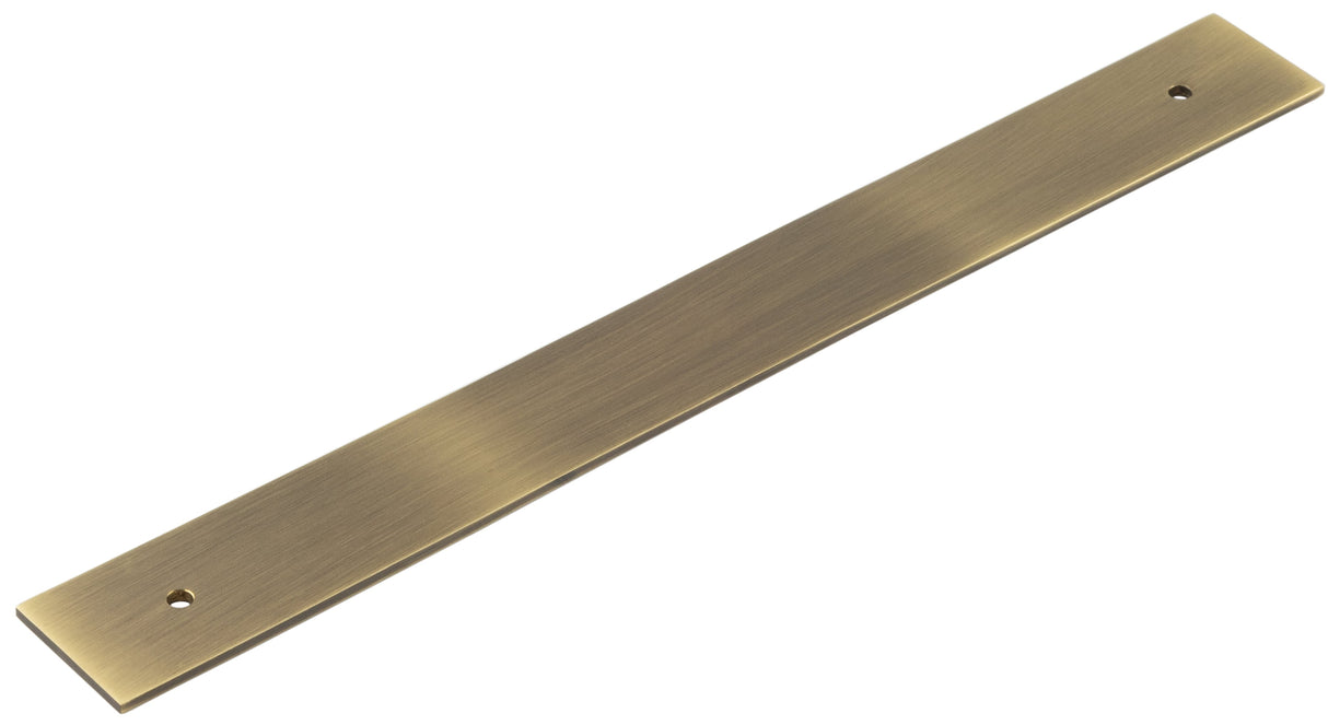 High quality image of Hoxton - Fanshaw Backplates for Cabinet Handles 268x30mm Antique Brass Sku. HOX5060AB