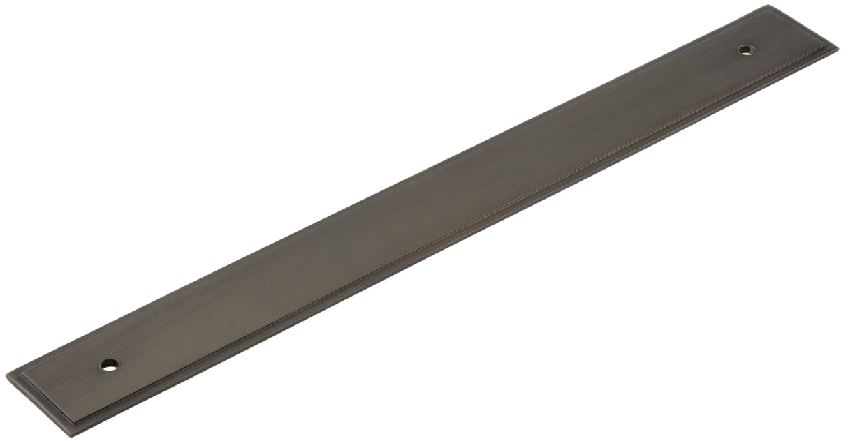 High quality image of Hoxton - Rushton Backplate for Cabinet Handles 268x30mm Dark Bronze Sku. HOX6060DB