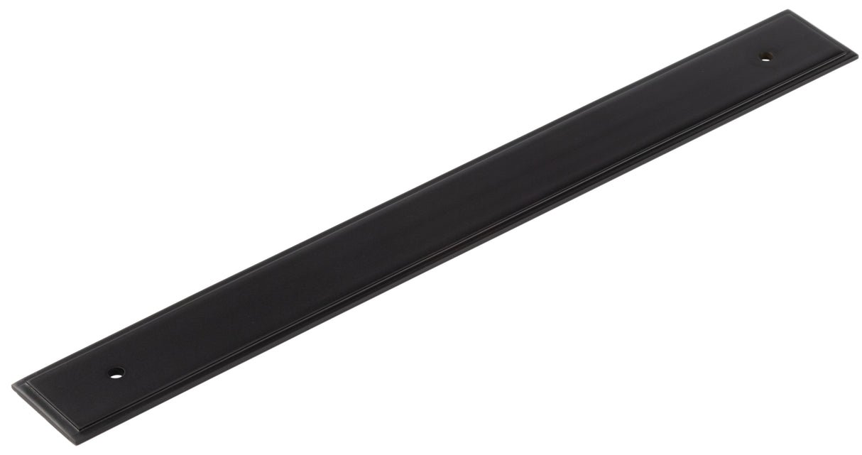 High quality image of Hoxton - Rushton Backplate for Cabinet Handles 268x30mm Black Sku. HOX6060MB