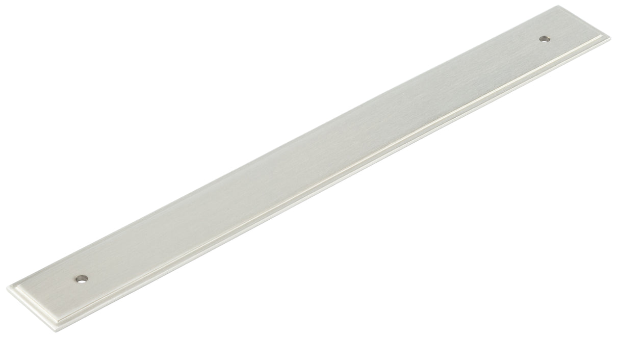 High quality image of Hoxton - Rushton Backplate for Cabinet Handles 268x30mm Satin Nickel Sku. HOX6060SN