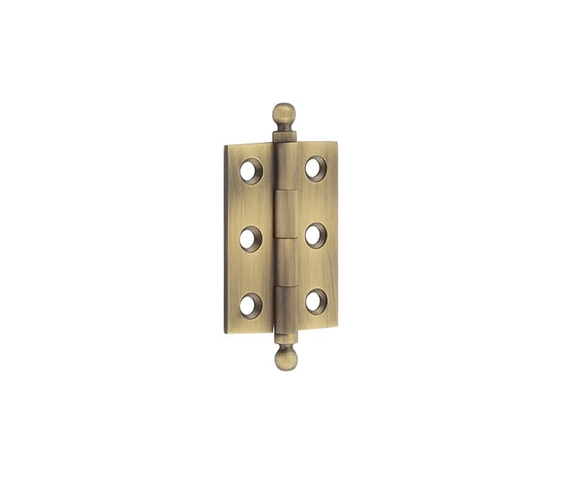 Frelan Hardware Hinges Antique Brass / 2" (51mm) / Finial Hoxton - 50x35mm AB Finial hinge