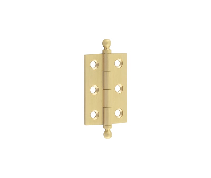 Frelan Hardware Hinges Satin Brass / 2" (51mm) / Finial Hoxton - 50x35mm SB Finial hinge