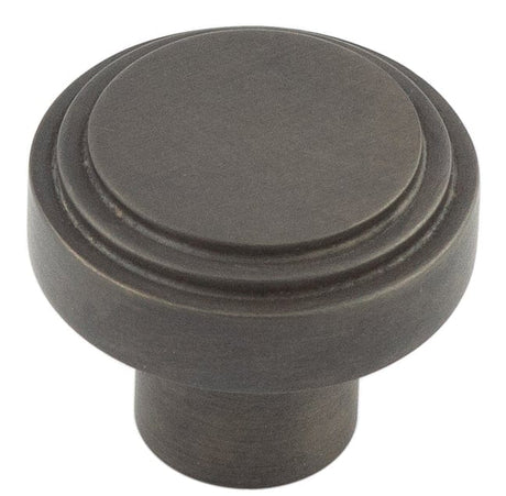 Frelan Hardware Cabinet Hardware Dark Bronze / Cabinet Knobs / 30mm Dia. Hoxton - Cropley DB 30mm Cupboard Knob Stepped