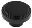 Frelan Hardware Cabinet Hardware Black / Cabinet Knobs / 40mm Dia. Hoxton - Cropley MB 40mm Cupboard Knob Stepped