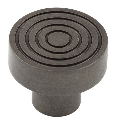 Frelan Hardware Cabinet Hardware Dark Bronze / Cabinet Knobs / 30mm Dia. Hoxton - Murray DB 30mm Cupboard Knob Reeded