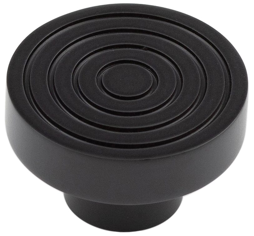 Frelan Hardware Cabinet Hardware Black / Cabinet Knobs / 40mm Dia. Hoxton - Murray MB 40mm Cupboard Knob Redded