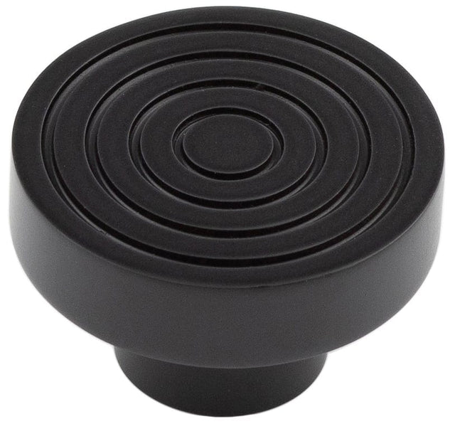 Frelan Hardware Cabinet Hardware Black / Cabinet Knobs / 40mm Dia. Hoxton - Murray MB 40mm Cupboard Knob Redded