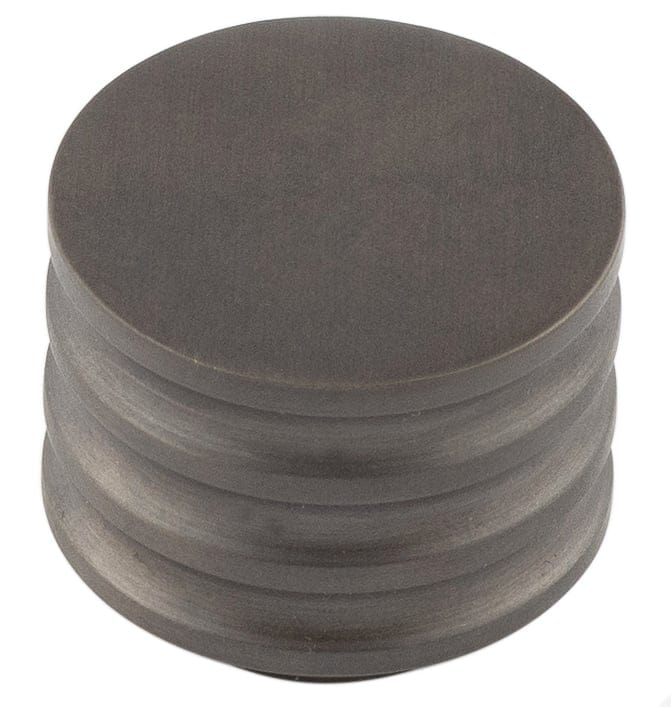 Frelan Hardware Cabinet Hardware Dark Bronze / Cabinet Knobs / 30mm Dia. Hoxton - Sturt DB 30mm Cupboard Knob Grooved