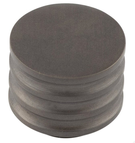 Frelan Hardware Cabinet Hardware Dark Bronze / Cabinet Knobs / 30mm Dia. Hoxton - Sturt DB 30mm Cupboard Knob Grooved