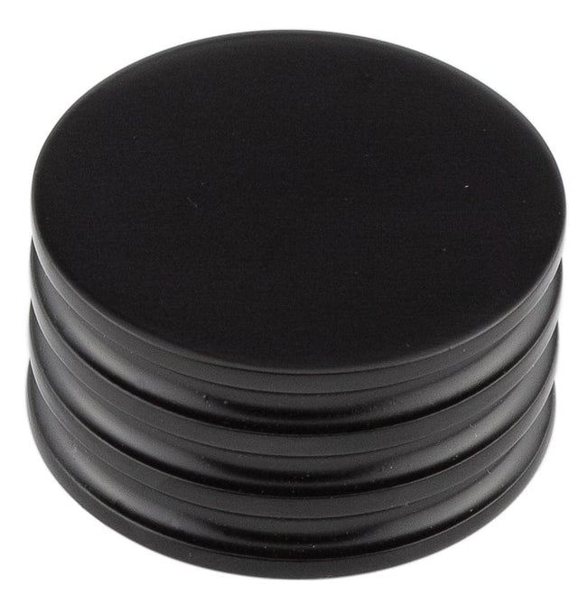 Frelan Hardware Cabinet Hardware Black / Cabinet Knobs / 40mm Dia. Hoxton - Sturt MB 40mm Cupboard Knob Grooved