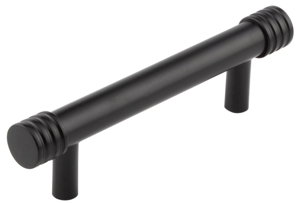 Frelan Hardware Cabinet Hardware Black / Cabinet Pull Handles / 96mm c/c Hoxton - Sturt MB 96mm Cabinet Handle Grooved