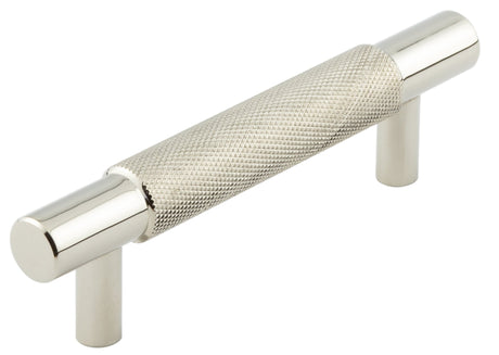 Frelan Hardware Cabinet Hardware Polished Nickel / Cabinet Pull Handles / 96mm c/c Hoxton - Taplow PN 96mm Diamond Knurled Cabinet Handle