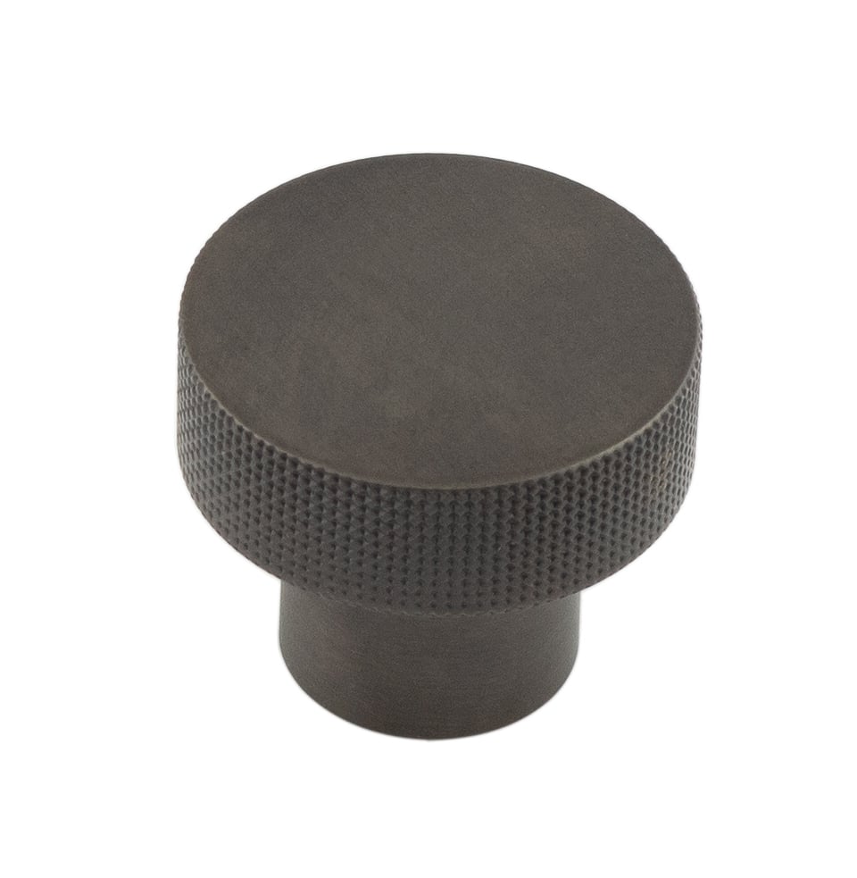 Frelan Hardware Cabinet Hardware Dark Bronze / Cabinet Knobs / 30mm Dia. Hoxton - Wenlock DB 30mm Diamond Knurled Cupboard Knob