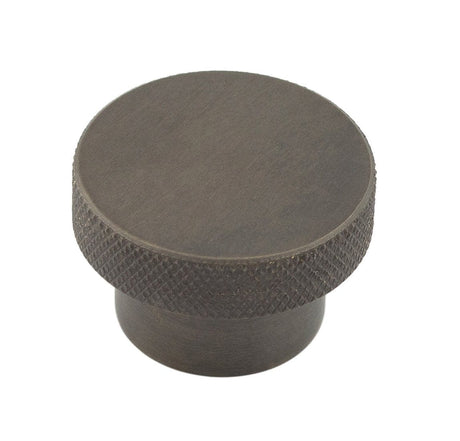 Frelan Hardware Cabinet Hardware Dark Bronze / Cabinet Knobs / 40mm Dia. Hoxton - Wenlock DB 40mm Diamond Knurled Cupboard Knob