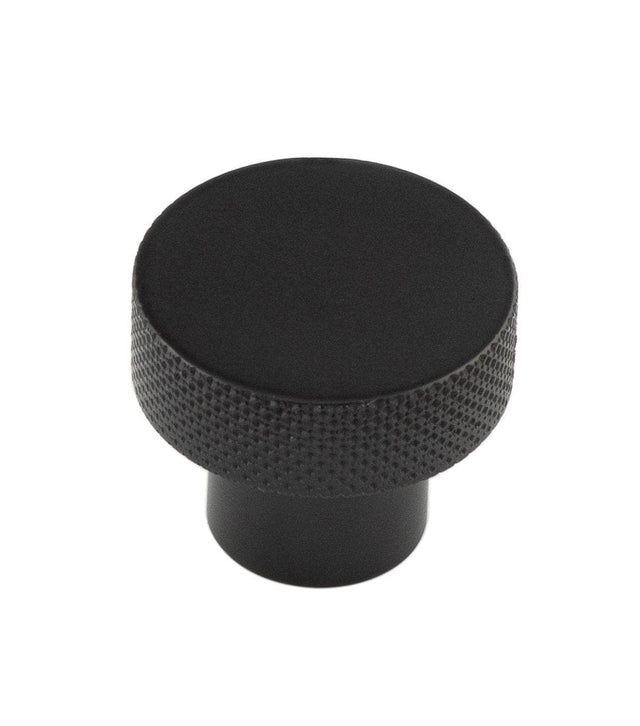 Frelan Hardware Cabinet Hardware Black / Cabinet Knobs / 30mm Dia. Hoxton - Wenlock MB 30mm Diamond Knurled Cupboard Knob