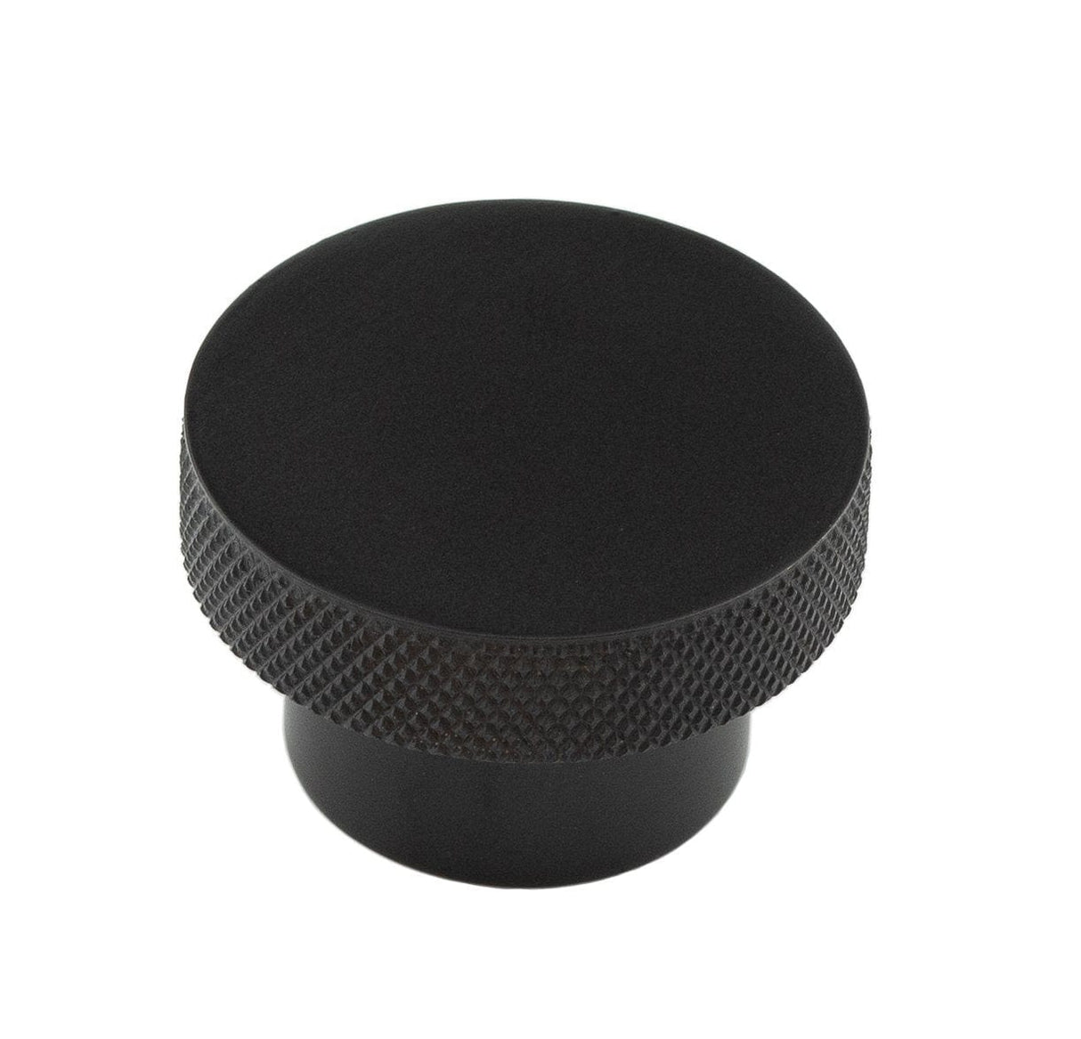 Frelan Hardware Cabinet Hardware Black / Cabinet Knobs / 40mm Dia. Hoxton - Wenlock MB 40mm Diamond Knurled Cupboard Knob