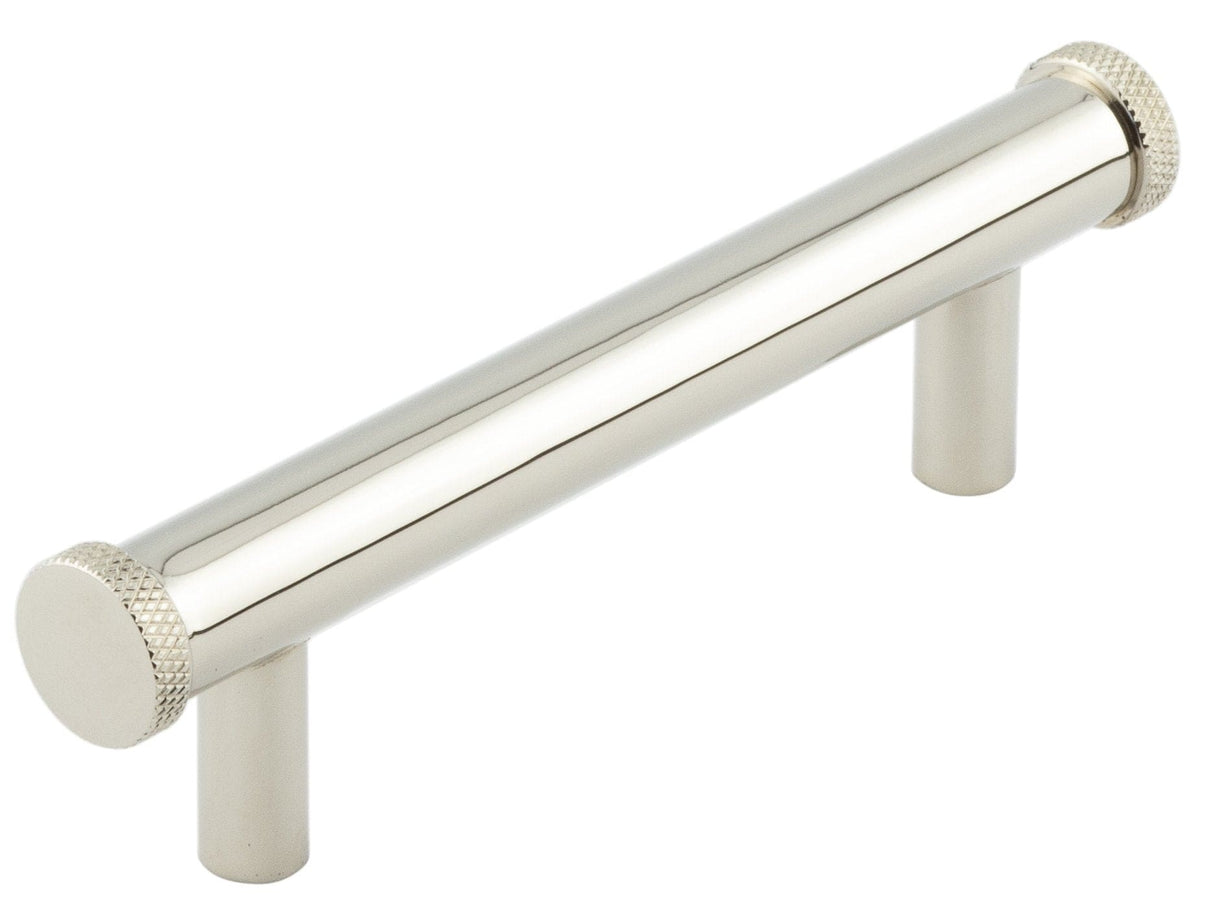 Frelan Hardware Cabinet Hardware Polished Nickel / Cabinet Pull Handles / 96mm c/c Hoxton - Wenlock PN 96mm Diamond Knurled End Cap Cabinet Handle