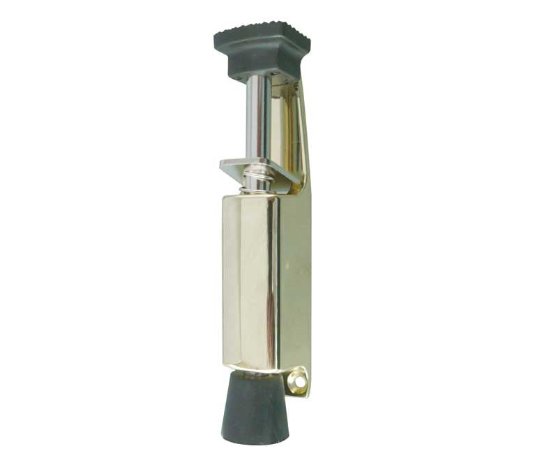 High quality image of Frelan - Jedo 120mm Door Holder 120x24mm Polished Brass Sku. IA4306PB