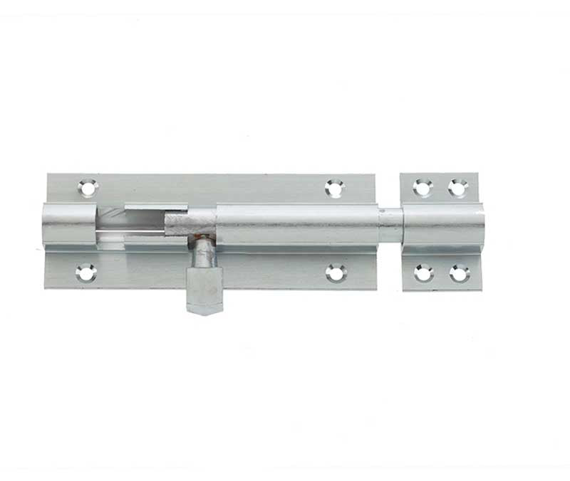 High quality image of Frelan - Jedo Brass Heavy Straight Barrel Bolts 102x38mm Satin Chrome Sku. J1001SC-4