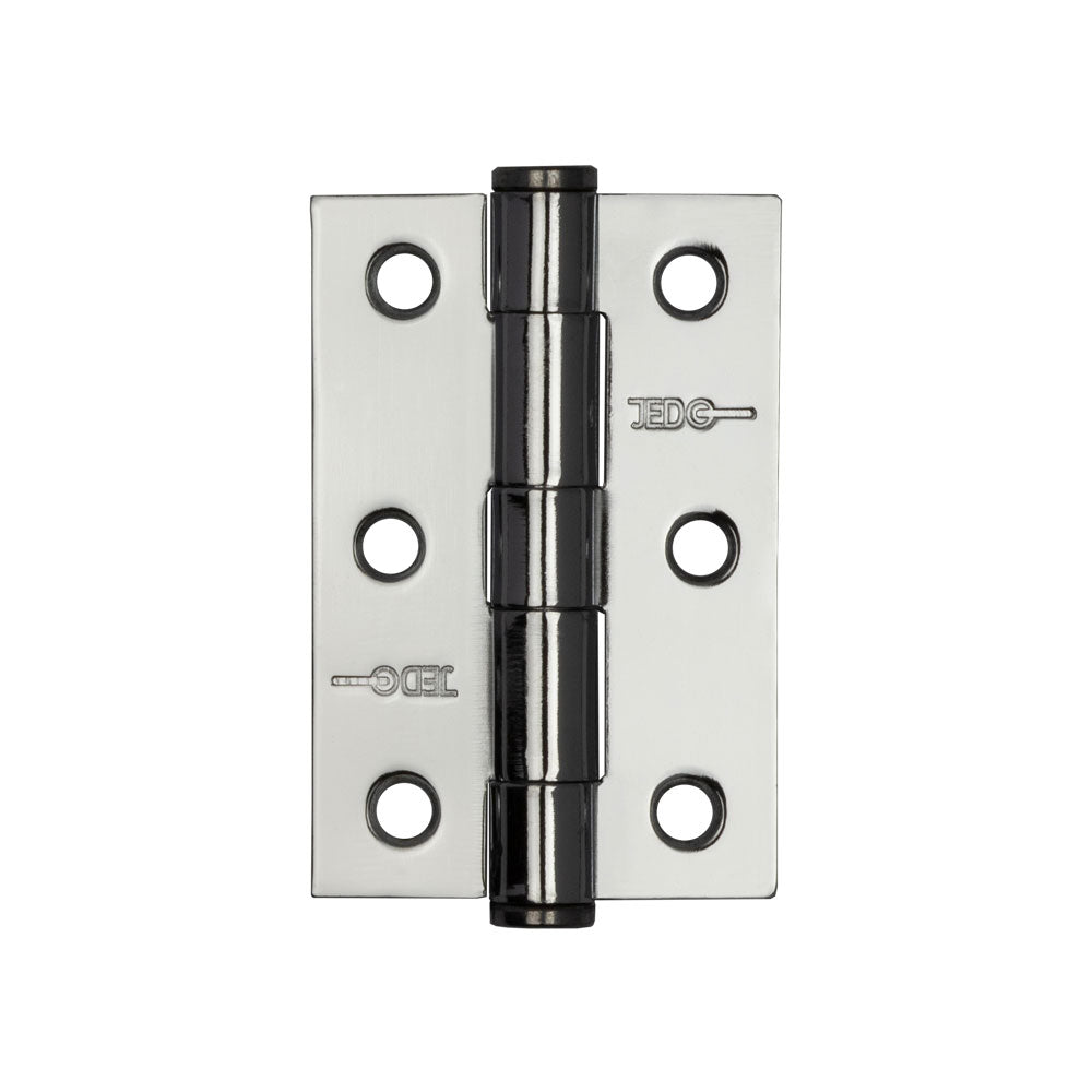 High quality image of Frelan - Jedo Grade 7 Steel Heavy Duty Button Tip Hinges 76x50x2mm Polished Chrome Sku. J452BT-PC