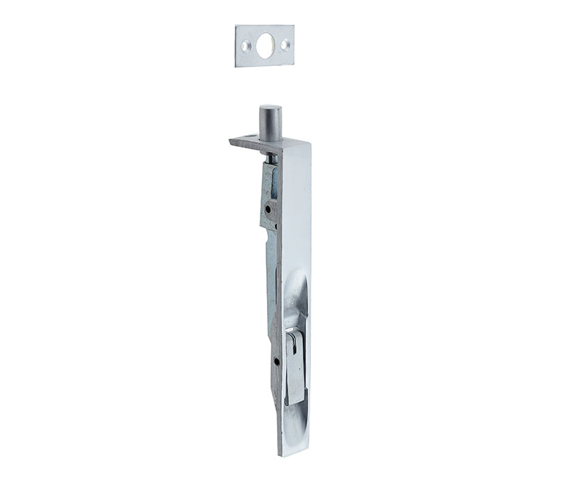 High quality image of Frelan - Jedo Aluminium Lever Action Flushbolts 205x19mm Satin Anodised Aluminium Sku. J5640B