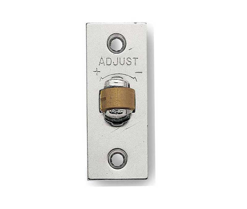 High quality image of Frelan - Jedo Adjustable Rollerbolt Catches with Brass Roller 36mm Satin Nickel Sku. J8073SN