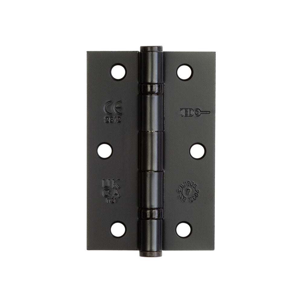 High quality image of Frelan - Jedo Steel Ball Bearing Hinges 89x58mm 89x58x2mm Black Sku. J8501BL