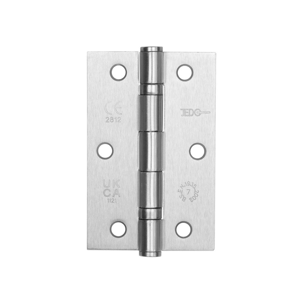 High quality image of Frelan - Jedo Steel Ball Bearing Hinges 89x58mm 89x58x2mm Satin Chrome Sku. J8501SC