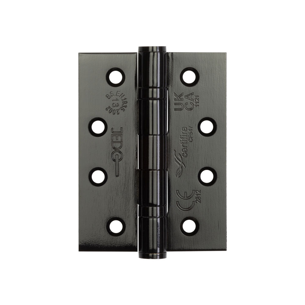 High quality image of Frelan - Certifire Stainless Steel Grade 13 Ball Bearing Hinges 102x76x3mm Black Sku. J9500BL